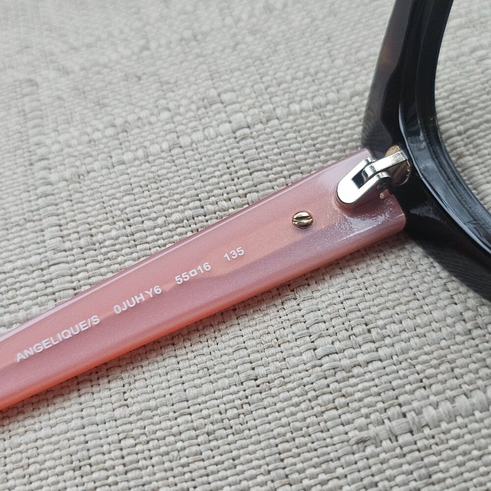 Kate Spade Women Eyeglasses Angelique Dark Havana/Pink Cat Eye Frame only - Picture 13 of 16